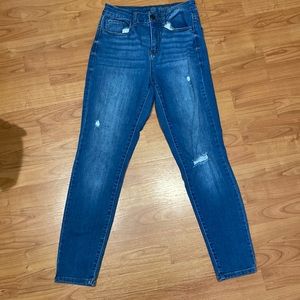 High rise skinny jeans